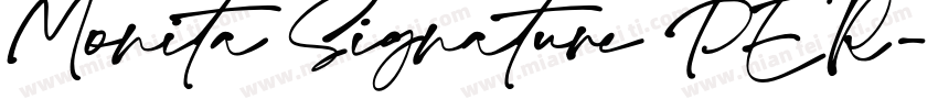 Monita Signature PER字体转换